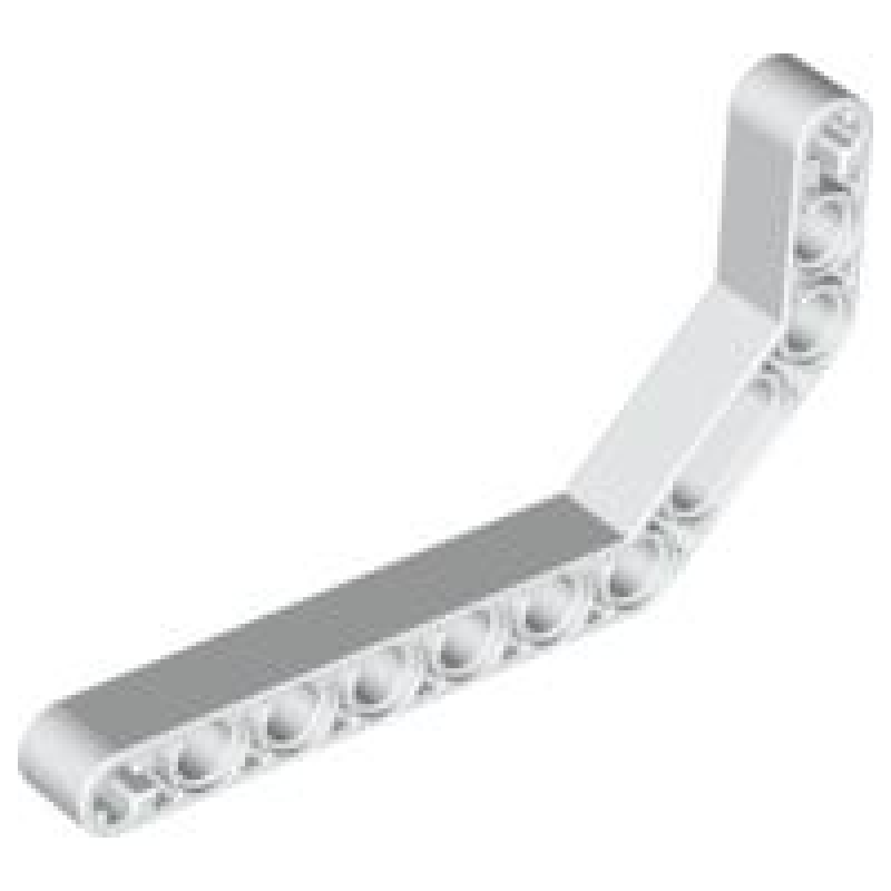 Technic, Hefbalk, Aangepast Gebogen Dik 1x11.5 White